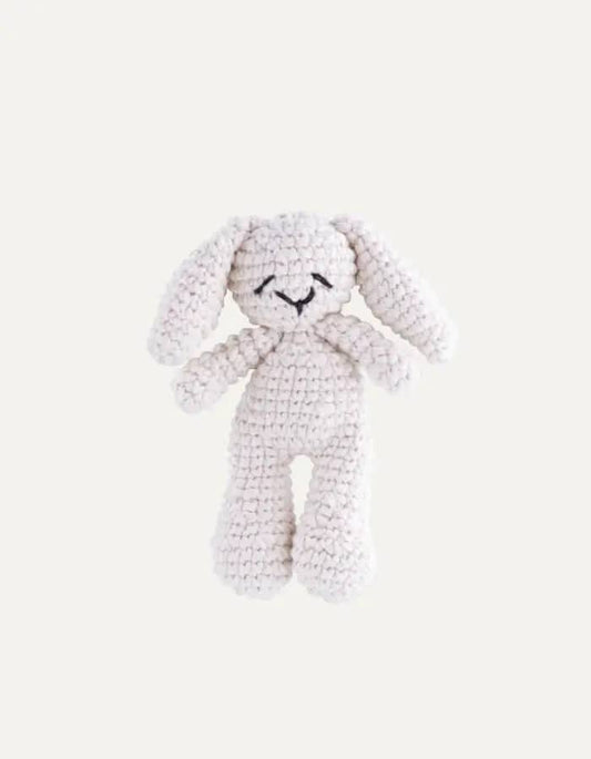 Handcrafted Crochet Bunny Dog Toy in Organic Cotton