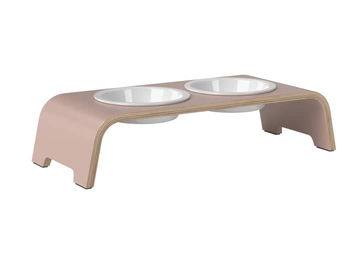 dogBar® S-large - Antique Pink LIMITED - With porcelain bowls
