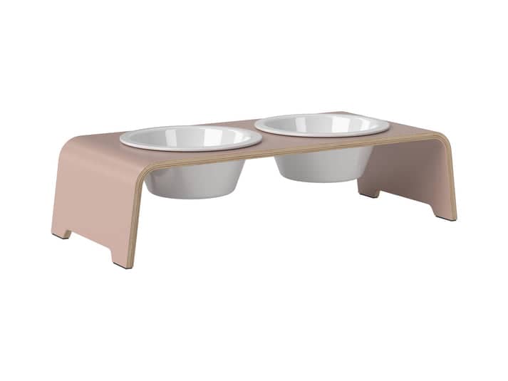dogBar® M-small - Antique Pink LIMITED - With porcelain bowls