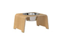 Load image into Gallery viewer, dogBar® Single M - light oak - With stainless steel bowl
