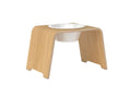 Load image into Gallery viewer, dogBar® Single M-large - light oak - With stainless steel bowl
