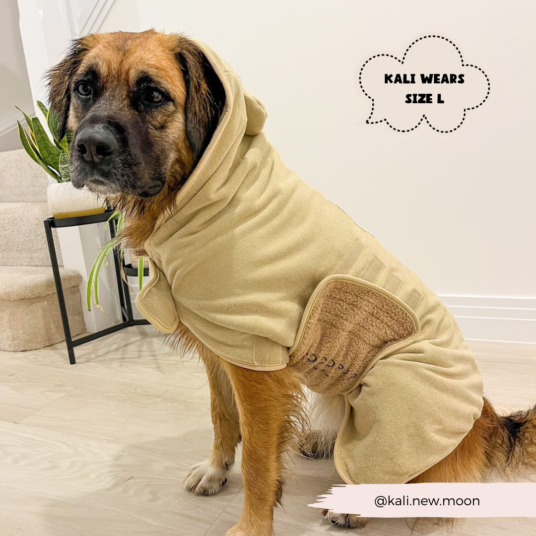 microfiber dog bathrobe