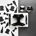 Load image into Gallery viewer, Chic black velvet bow tie for dogs, perfect for special occasions
