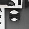 Load image into Gallery viewer, Versatile Black Dog Bow Tie with easy velcro fastening
