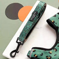 Load image into Gallery viewer, Khaki Leopard Dog Leash on stylish pet
