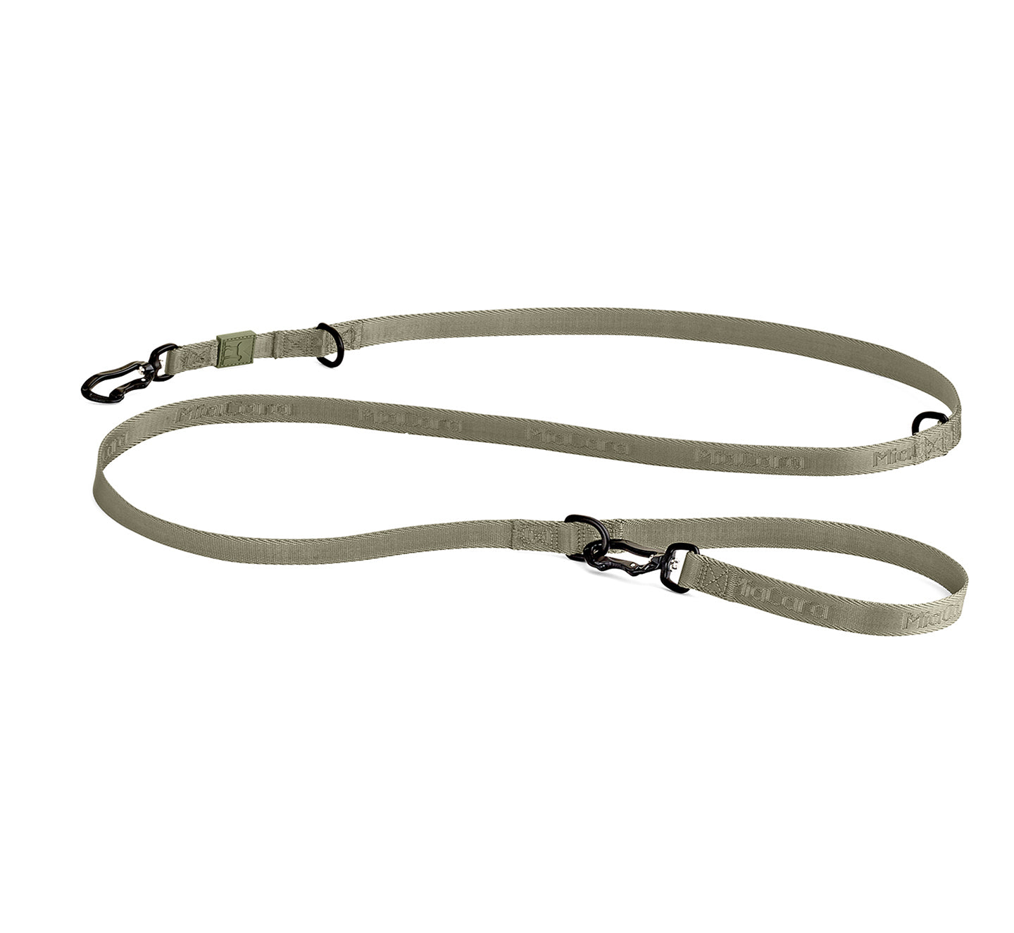 Versatile long dog leash with D-Ring for accessories