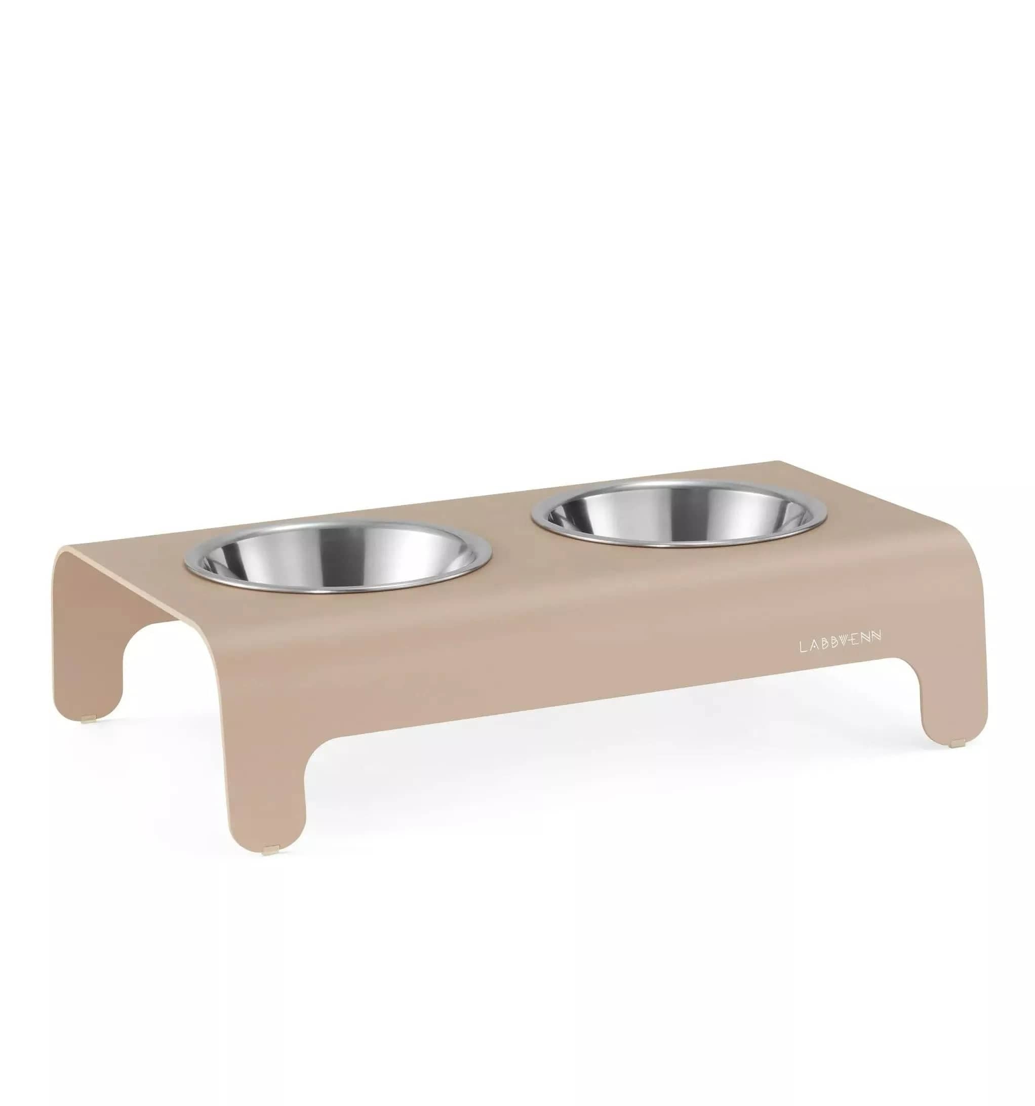 Hygienic stainless steel bowl for feeder dogs
