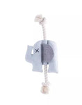 Load image into Gallery viewer, Emma the Elephant: Soft and Chewy Puppy Toy with Cotton Rope
