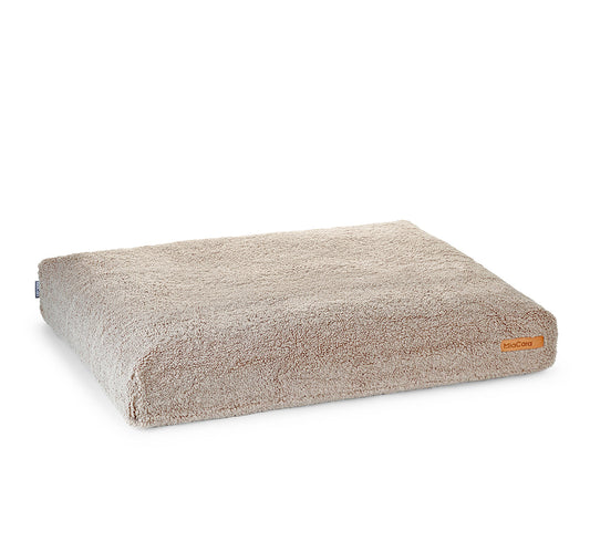 Cozy dog bed cushion in soft bouclé fabric