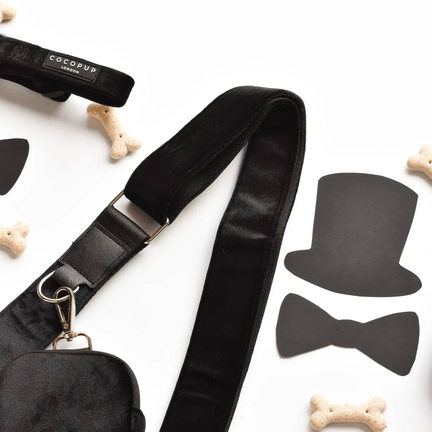 Bag Strap - Noir Velvet - Dog Lovers