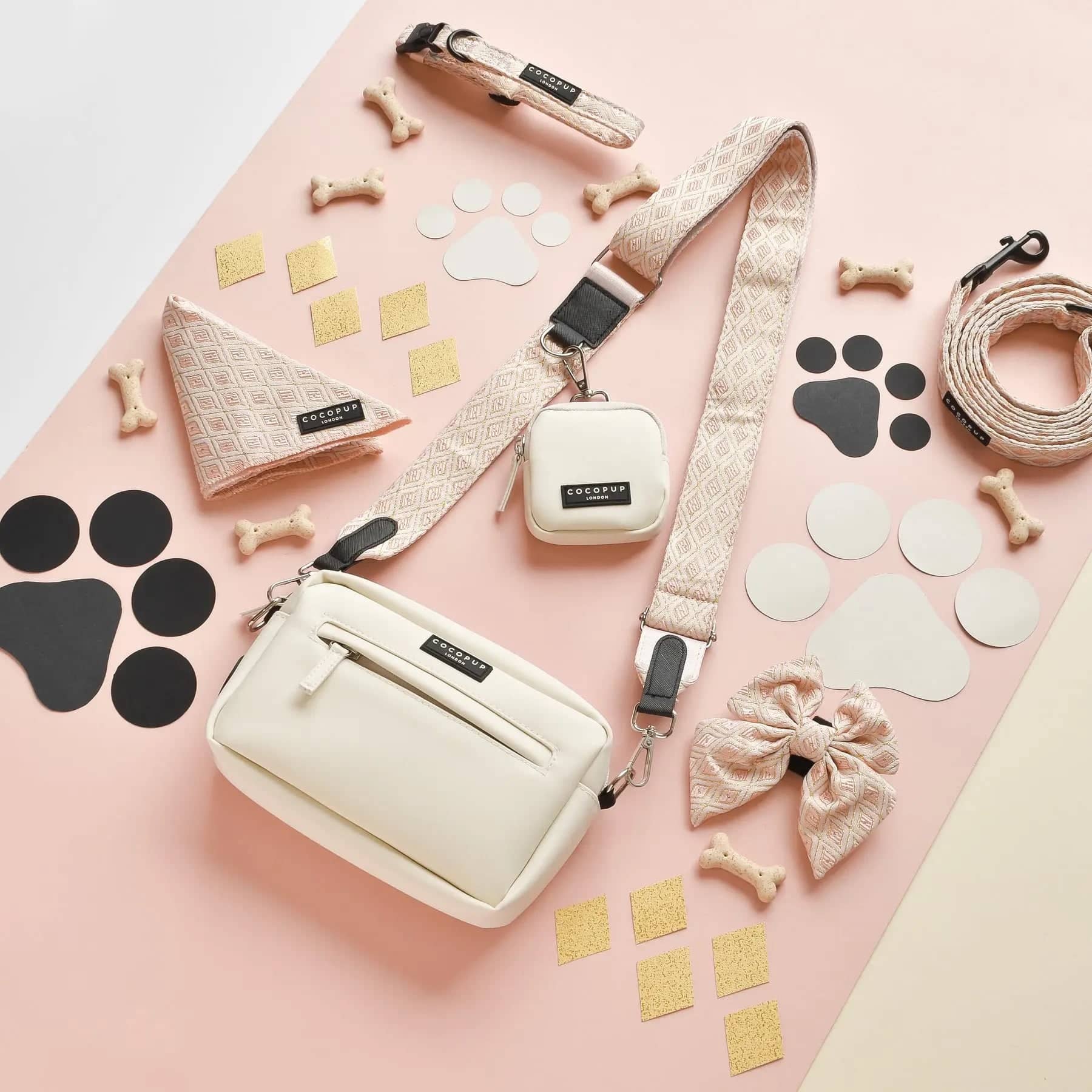 Bag Straps - Pupperella Pink - Dog Lovers