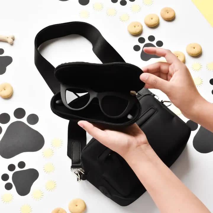 Black Sunglasses Case - Dog Lovers