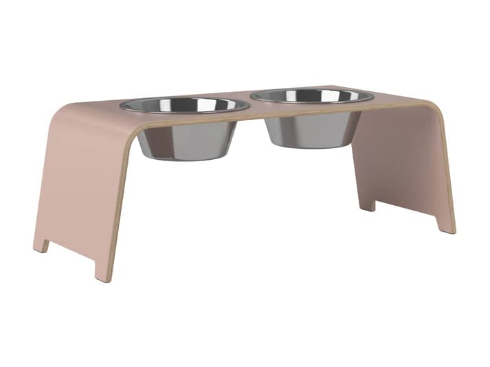 dogBar L - Antique Pink LIMITED - With stainless steel bowls
