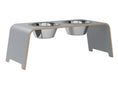 Load image into Gallery viewer, dogBar® L - Grey - With stainless steel bowls
