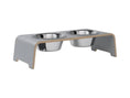 Load image into Gallery viewer, dogBar® M-small - Grey - With stainless steel bowls

