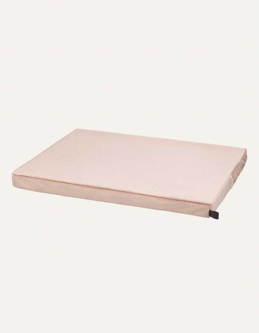 Orthopedic memory foam dog cushion in dusty rose