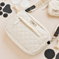 Load image into Gallery viewer, Stylish Quilted Dog Walking Bag with Mesh Compartment
