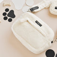 Load image into Gallery viewer, Stylish Faux Fur Dog Walking Bag with Poop Bag Dispenser
