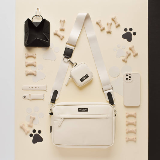 Large Bag Cocopup - Oyster White Dog Walking Bundle