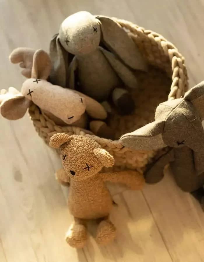 Lillabel Playtime Toys Basket - Handmade Cotton Rope Organizer Lillabel