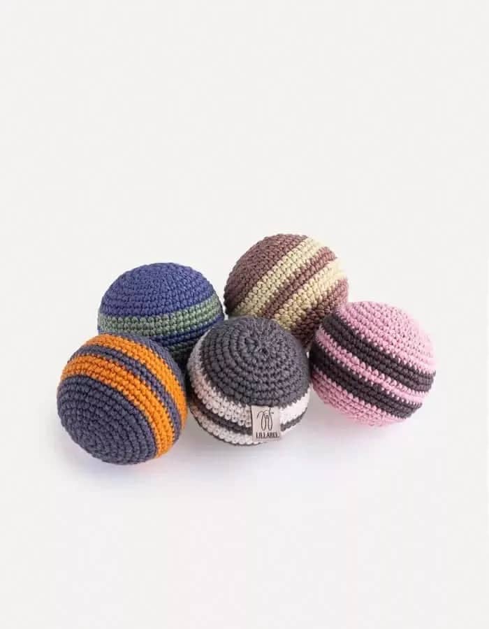 Lillabel Rainbow Ball - Organic Cotton Dog Toy Lillabel