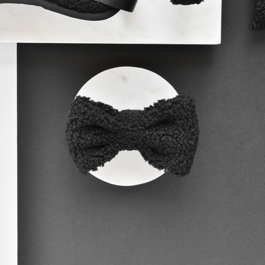 Elegant Black Dog Bow Tie for stylish pets