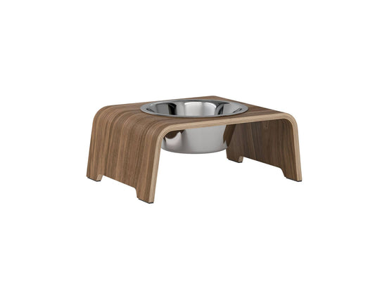 Wooden Dog Feeder with Bowls
