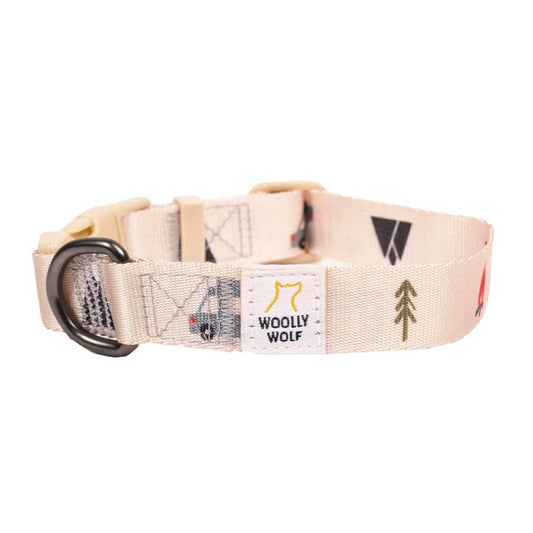 Premium dog collar with adventure-inspired design